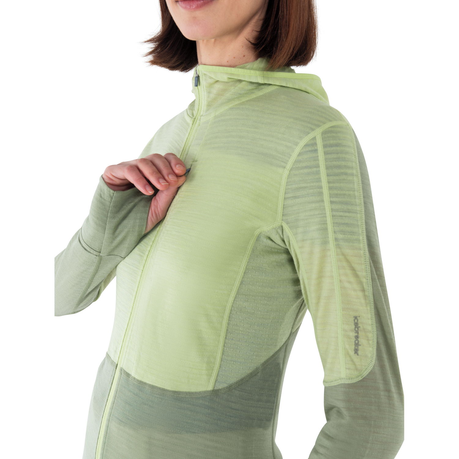 Icebreaker Merino Blend 200 Realfleece Descender Half-Zip-Hoodie Damen – Bild 5