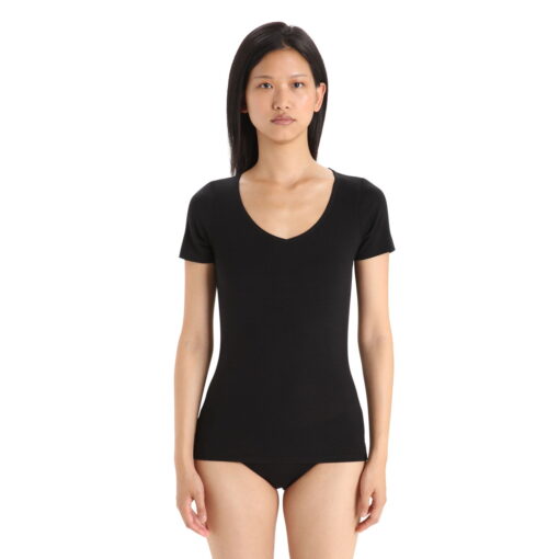 Icebreaker Merino Siren Kurzarmshirt Sweetheart Damen – Bild 3