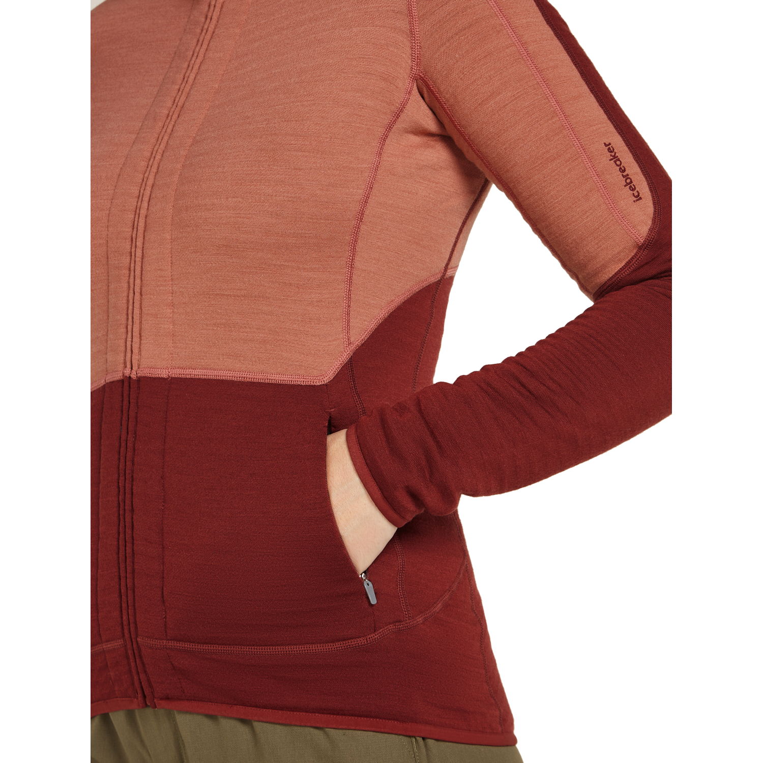 Icebreaker Merino 400 RealFleece™ Descender Zip-Jacke Damen – Bild 3