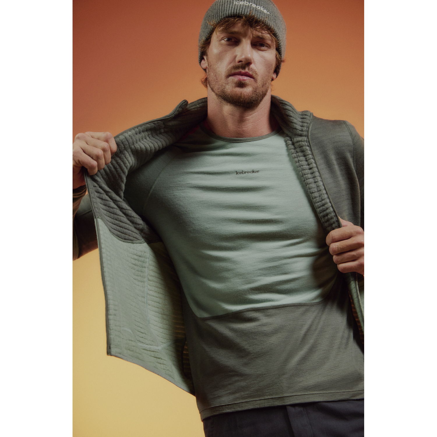 Icebreaker Merino 400 RealFleece™ Descender Zip-Jacke Herren – Bild 9