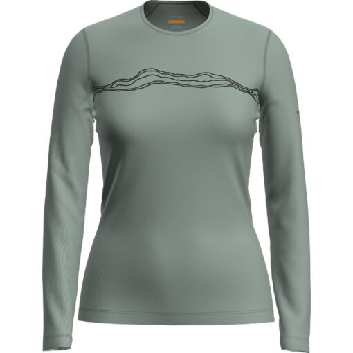 Icebreaker Merino 200 Oasis Thermo-Langarmshirt Mountain Pulse Damen – Bild 4
