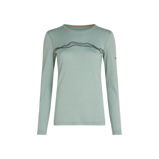 Icebreaker Merino 200 Oasis Thermo-Langarmshirt Mountain Pulse Damen – Bild 8