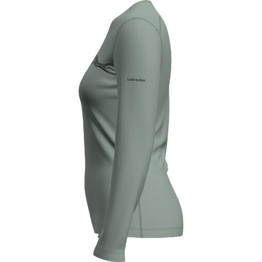 Icebreaker Merino 200 Oasis Thermo-Langarmshirt Mountain Pulse Damen – Bild 5