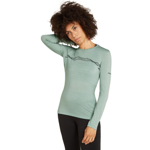 Icebreaker Merino 200 Oasis Thermo-Langarmshirt Mountain Pulse Damen