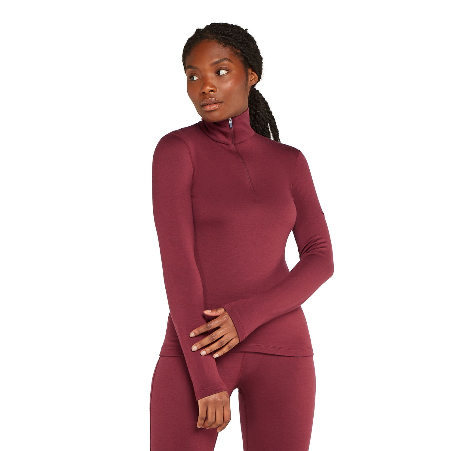 Icebreaker Merino 260 Tech Thermo-Langarmshirt mit halblangem Reißverschluss Damen