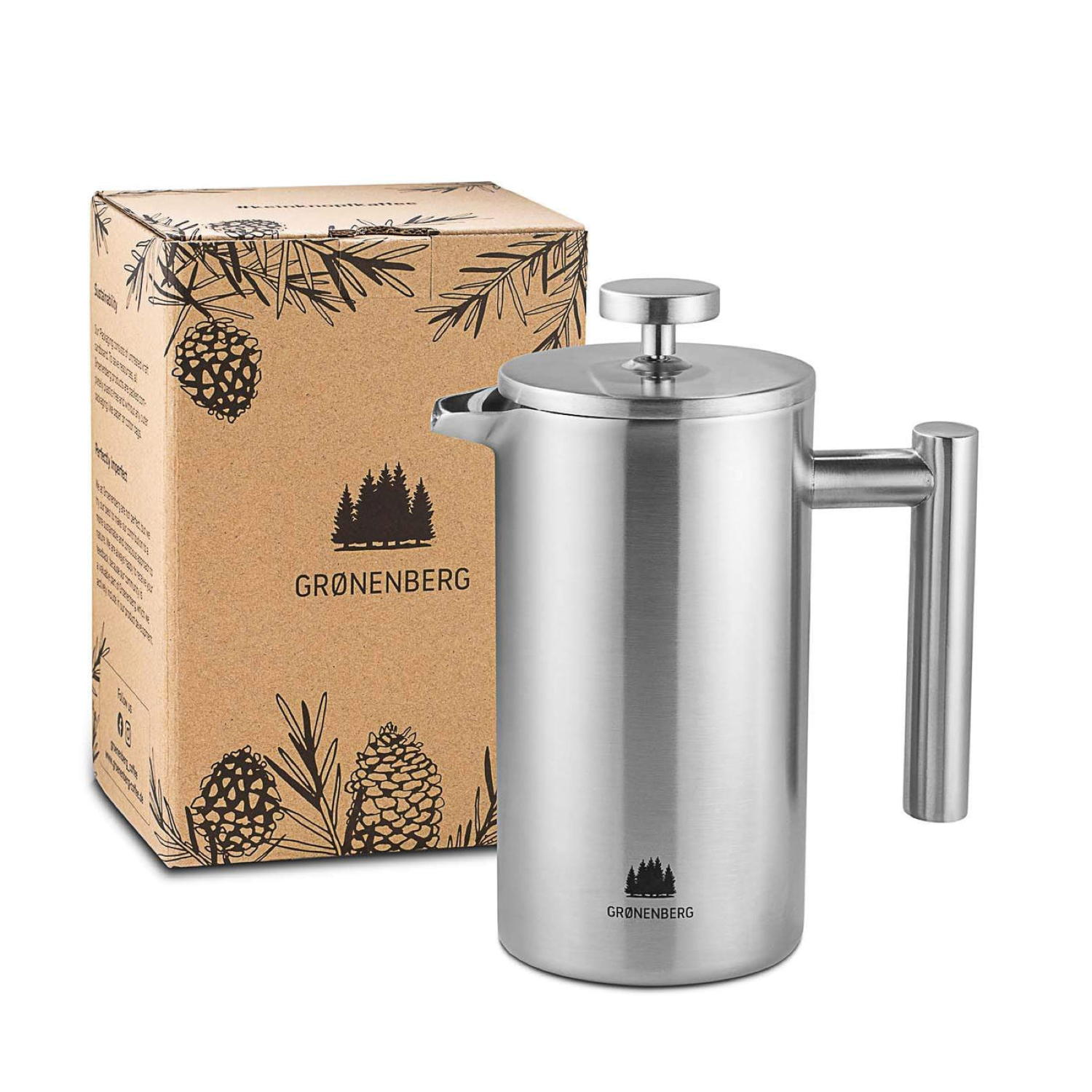 Grønenberg French Press 0,6 Liter inkl. Ersatz-Filter